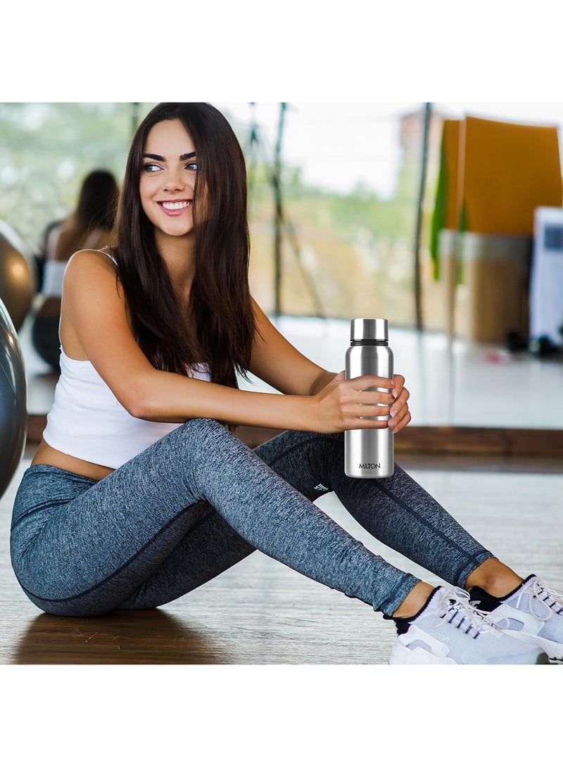 Milton Stainless Steel Water Bottle 690ml Leak Proof Single Wall with Carry Handle for School Travel and Office - Image 5